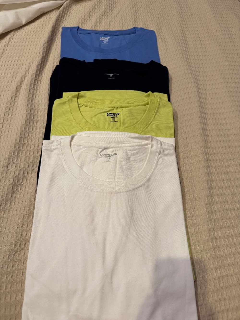 Men’s Lands End t-shirts, XXL, like new,